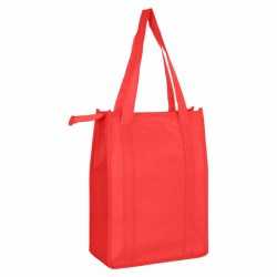branded Non Woven Cooler Bag with Top Zip Closure, from our range of promotional Non Woven Tote Bags