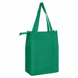 branded Non Woven Cooler Bag with Top Zip Closure, from our range of promotional Non Woven Tote Bags