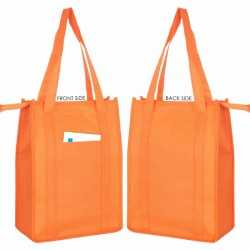 branded Non Woven Cooler Bag with Top Zip Closure, from our range of promotional Non Woven Tote Bags