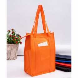 branded Non Woven Cooler Bag with Top Zip Closure, from our range of promotional Non Woven Tote Bags