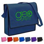 branded Non Woven Flap Satchel, from our range of promotional Non Woven Tote Bags
