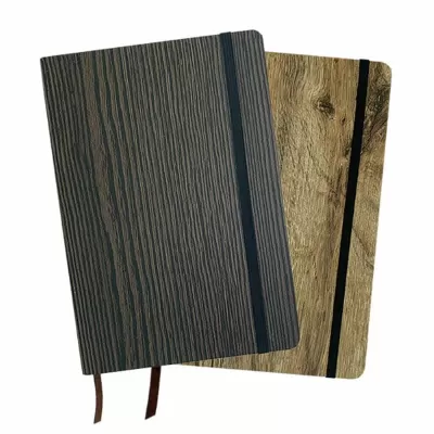 branded Wood Look Notebook A5, from our range of promotional Journals & Note Pads