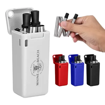 branded Gana Foldable Metal Straw, from our range of promotional Homeware Products