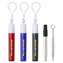 branded Neveo Retractable Metal Straw, from our range of promotional Homeware Products