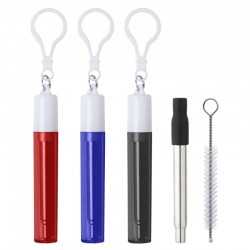 branded Neveo Retractable Metal Straw, from our range of promotional Homeware Products