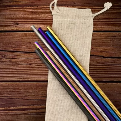 branded Stainless Steel Straw 6MM x 215MM, from our range of promotional Cutlery and Straws