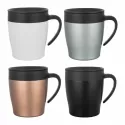 branded Boston Coffee Mug 330ml, from our range of promotional Stainless Steel Mugs
