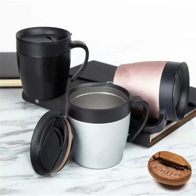 branded Boston Coffee Mug 330ml, from our range of promotional Stainless Steel Mugs