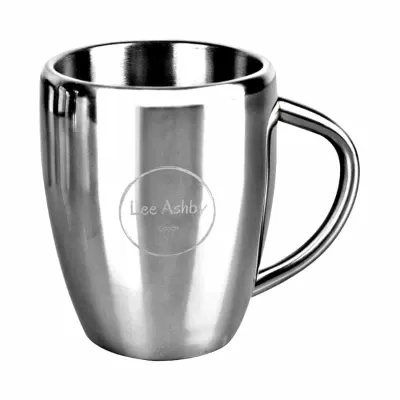 branded Compana Mug 200ml, from our range of promotional Stainless Steel Mugs