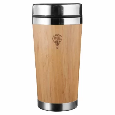 branded Jackson Bamboo Mug 350ml, from our range of promotional Stainless Steel Mugs