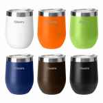 branded Wine and Coffee Cup 350ml, from our range of promotional Reusable Coffee Cups - Metal