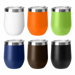 branded Wine and Coffee Cup 350ml, from our range of promotional Reusable Coffee Cups - Metal