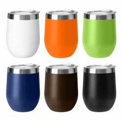 branded Wine and Coffee Cup 350ml, from our range of promotional Reusable Coffee Cups - Metal