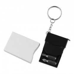 branded Mini Screwdriver Tape Key Ring, from our range of promotional Tools & Pocket Knives