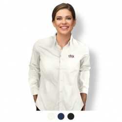 branded TRENDSWEAR Parker Womens Poplin Shirt, from our range of promotional Ladies Corporate Shirts