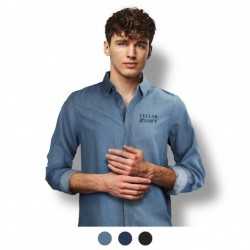 branded TRENDSWEAR Chester Mens Denim Shirt, from our range of promotional Men's Corporate Shirts