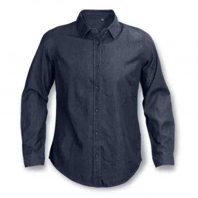branded TRENDSWEAR Chester Womens Denim Shirt, from our range of promotional Ladies Corporate Shirts