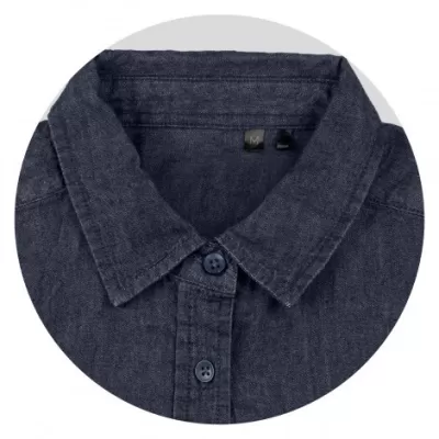 branded TRENDSWEAR Chester Womens Denim Shirt, from our range of promotional Ladies Corporate Shirts