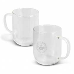 branded Florence Glass Mug 350ml, from our range of promotional Coffee Mugs