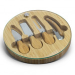 Cheese Sets  - Glass &amp; Bamboo Cheese Board