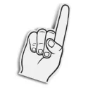 branded Foam Supporters Hand, from our range of promotional Executive Toys and Games
