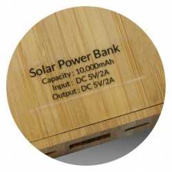 Power Banks - Bamboo Solar Power Bank AUS