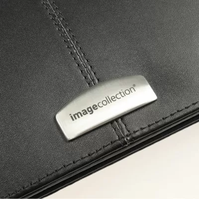 branded Essex Leather Zippered 3 Ring Compendium, from our range of promotional Leather Compendiums