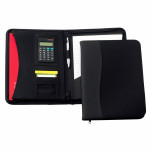 Non Leather Zip Compendiums  - Star Zippered A4 Compendium