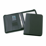 Non Leather Zip Compendiums  - Conrad Zippered 3 Ring Compendium