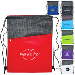 Drawstring Bags &amp; Back Sacks  - Crosshatch Drawstring Bag