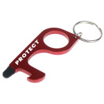 branded Care Key - Aluminium, from our range of promotional Metal Keyrings