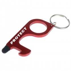 branded Care Key - Aluminium, from our range of promotional Metal Keyrings
