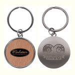 Metal Keyrings  - Axil Round Keychain