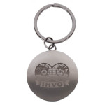 Metal Keyrings  - Axil Round Keychain