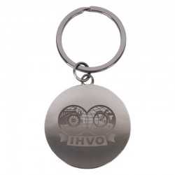 Metal Keyrings - Axil Round Keychain