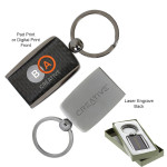 branded The Carbon Fibre Keychain, from our range of promotional Metal Keyrings