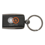 branded The Carbon Fibre Keychain, from our range of promotional Metal Keyrings