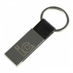 branded Hudson Leather Keychain, from our range of promotional Metal Keyrings