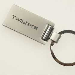 branded Euro Silver KeyChain, from our range of promotional Metal Keyrings