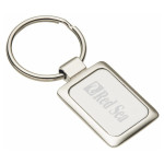 branded Accent Rectangular Keychain, from our range of promotional Metal Keyrings