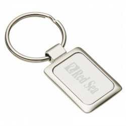 branded Accent Rectangular Keychain, from our range of promotional Metal Keyrings