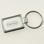branded Accent Rectangular Keychain, from our range of promotional Metal Keyrings
