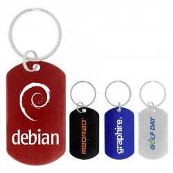 branded Dog Tag Keychain, from our range of promotional Metal Keyrings