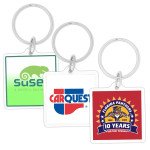 branded Square Acrylic Keychain, from our range of promotional Printed Keyrings