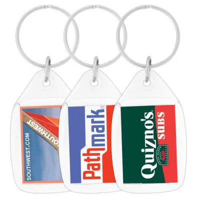branded Tear Drop Acrylic Keychain, from our range of promotional Printed Keyrings
