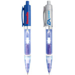 branded Plastic light Plastic Pen (Blue), from our range of promotional Light Up Pens