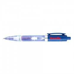 branded Plastic light Plastic Pen (Blue), from our range of promotional Light Up Pens