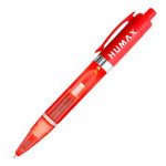 branded Plastic Light Plastic Pen (Red), from our range of promotional Light Up Pens
