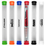branded Clear Presentation Tube, from our range of promotional Packaging for Pens