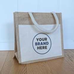 branded Jim Jam Jute Tote Bag, from our range of promotional Jute Shopping & Tote Bags